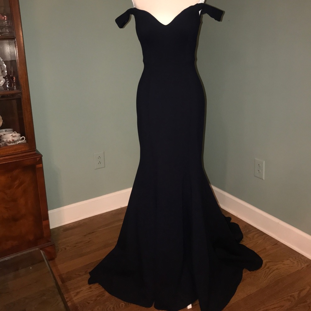 SHERRI HILL OFF THE SHOULDER GOWN